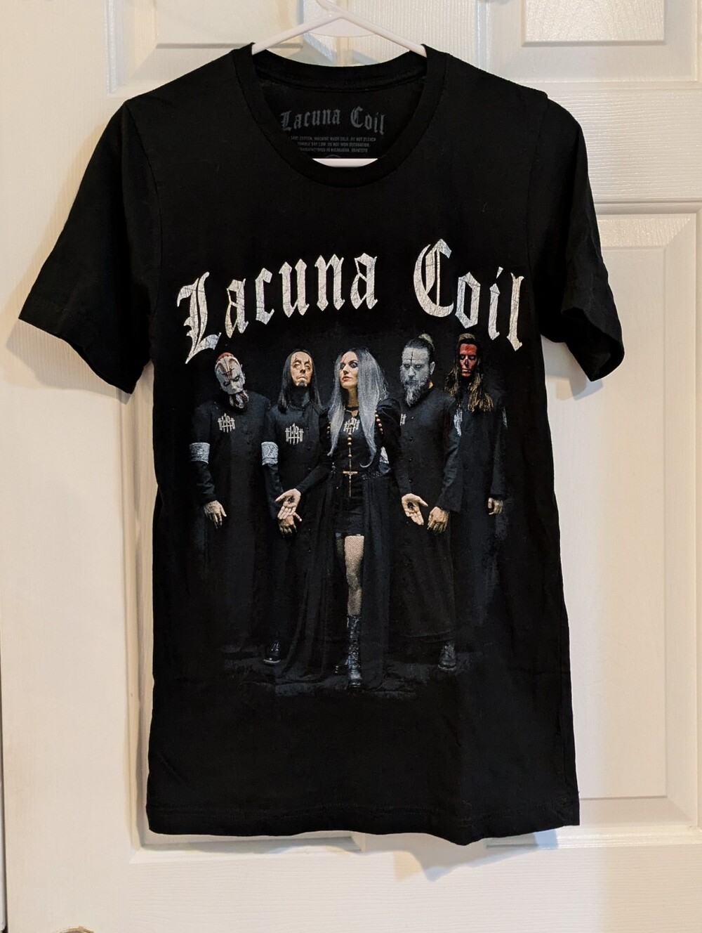 Lacuna Coil Men's Black Band Graphic T-Shirt